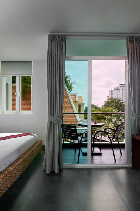 Double Deluxe Room with Balcony | City view