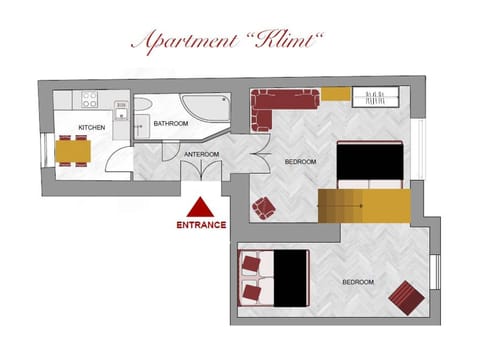 Comfort-Apartment "KLIMT" | Living area | 42-inch flat-screen TV with cable channels, TV, video-game console