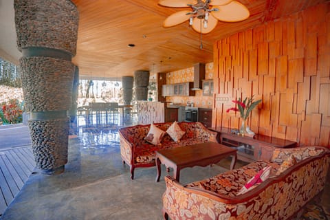 Four Bedroom Villa with Private Pool | Living area | 40-inch flat-screen TV with cable channels, TV