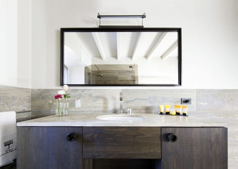 Premium Room (Standard) | Bathroom | Shower, rainfall showerhead, designer toiletries, hair dryer