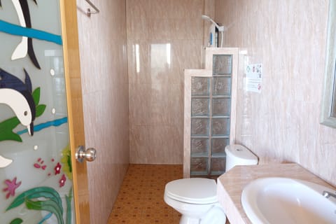 Sea View Air Conditioning Bungalow | Bathroom | Shower, free toiletries, towels