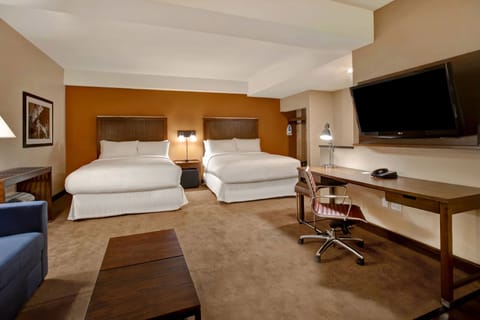 Junior Suite, 2 Queen Beds, Poolside | Down comforters, in-room safe, desk, laptop workspace