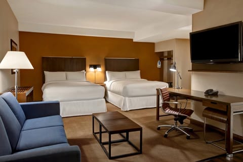 Junior Suite, 2 Queen Beds, Poolside | Down comforters, in-room safe, desk, laptop workspace