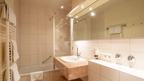 Free toiletries, hair dryer, towels, soap