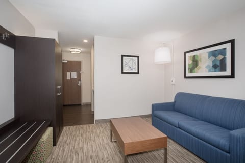 Suite, Multiple Beds | Desk, laptop workspace, blackout drapes, iron/ironing board