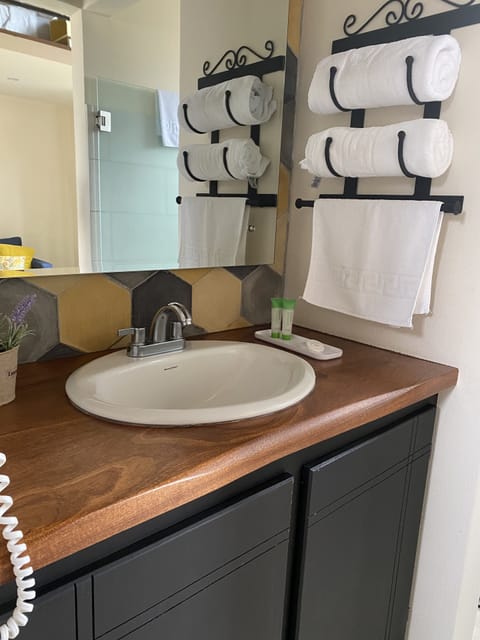 Jr. Suite | Bathroom | Shower, free toiletries, towels