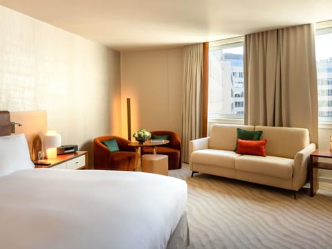Junior Suite, 1 King Bed | Premium bedding, memory foam beds, free minibar items, in-room safe