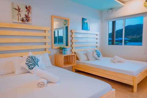 Sea View Twin Bed | Minibar, blackout drapes, soundproofing, bed sheets