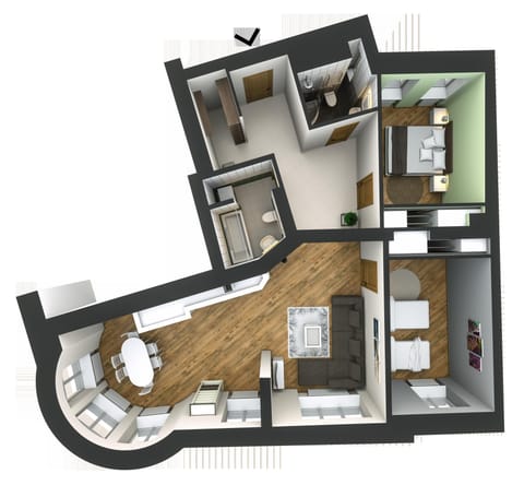 Superior Two-Bedroom Apartment | Floor plan