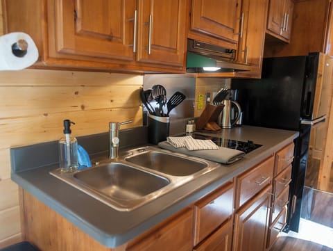 Deluxe Cabin | Private kitchen | Coffee/tea maker, electric kettle