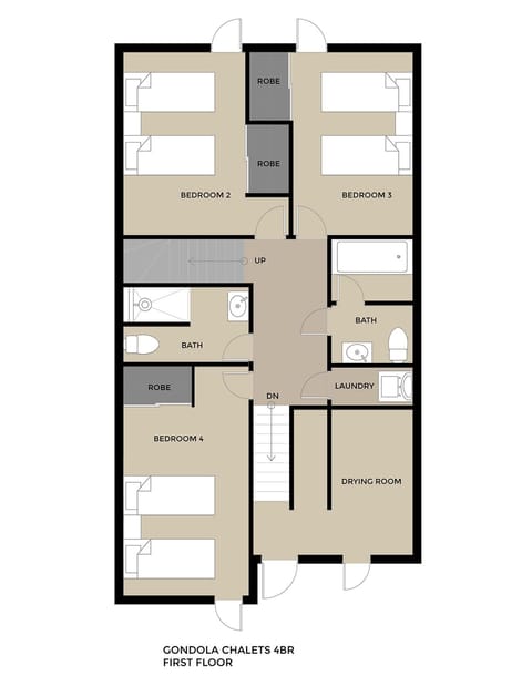 Chalet, 4 Bedrooms | Floor plan