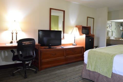 In-room safe, desk, laptop workspace, blackout drapes