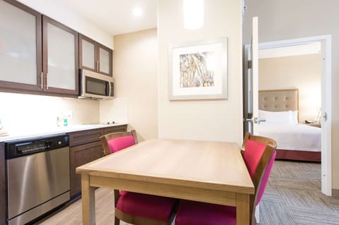 Suite, 2 Queen Beds, Accessible, Non Smoking (Hearing) | Private kitchen | Full-size fridge, microwave, dishwasher, coffee/tea maker