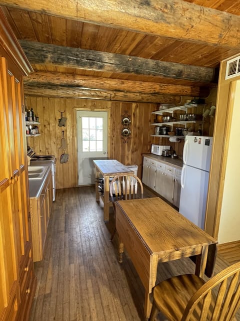 Family Cabin, 2 Bedrooms, Mountain View, Mountainside | Private kitchen | Fridge, microwave, coffee/tea maker, cookware/dishes/utensils