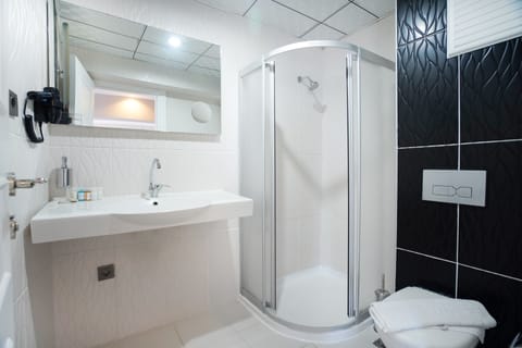 Deluxe Double Room | Bathroom | Shower, free toiletries, hair dryer, slippers