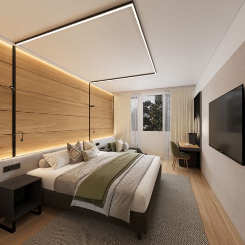 Classic single room park side | View from room