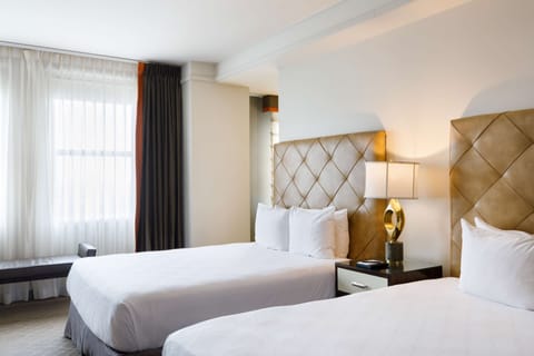 Deluxe Room, 2 Queen Beds | Premium bedding, down comforters, pillowtop beds, minibar