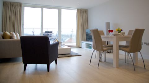 Apartment, 2 Bedrooms | Living area | Flat-screen TV, DVD player, iPod dock