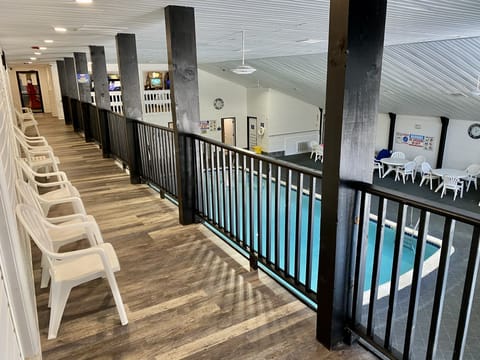 Indoor pool, seasonal outdoor pool