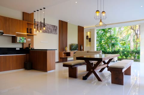 Luxury Villa, 3 Bedrooms, Private Pool | Living area | 32-inch flat-screen TV with cable channels, LCD TV