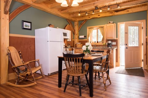 Cabin 5 (Pet Friendly) - Owl's Branch | Private kitchen | Fridge, microwave, oven, stovetop