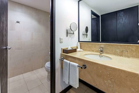 Room, 1 King Bed | Bathroom | Shower, rainfall showerhead, free toiletries, hair dryer