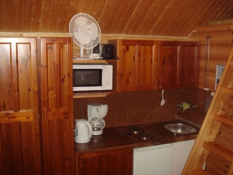 Basic Cabin, Lake View | Private kitchen | Fridge, microwave, electric kettle
