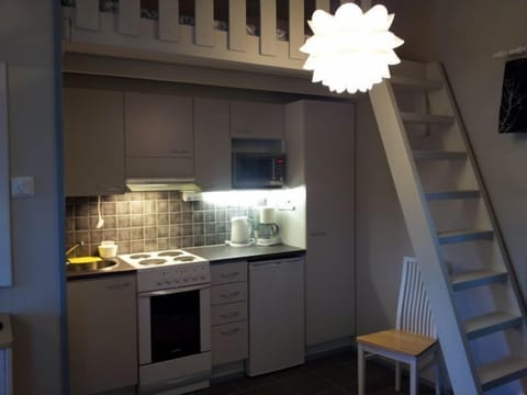 Villa, 1 Bedroom, Sauna, Lake View | Private kitchen | Fridge, microwave, electric kettle