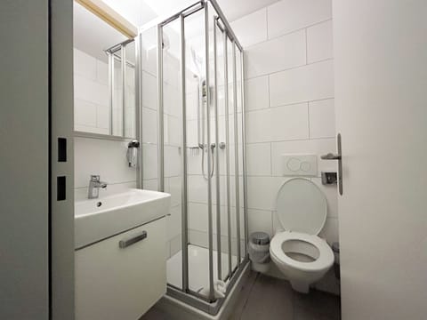 Single Room | Bathroom | Shower, hair dryer, towels