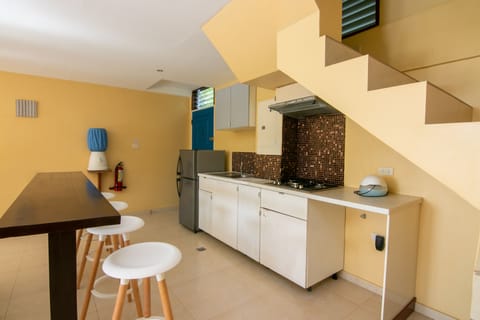 Family Suite, 2 Bedrooms | Private kitchen | Electric kettle, freezer