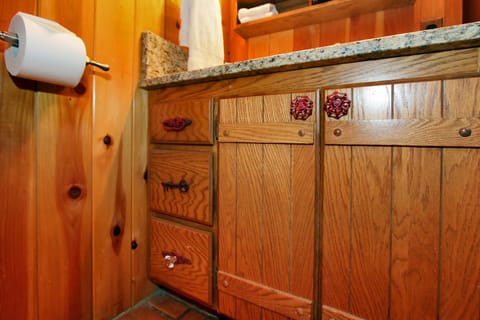 Log Cabin on the Stream | Bathroom sink