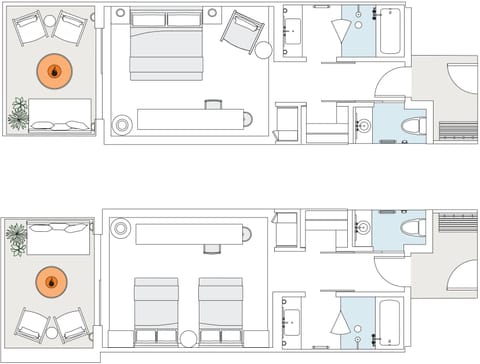 Room, 2 Queen Beds, Balcony, Vineyard View | Premium bedding, pillowtop beds, minibar, in-room safe