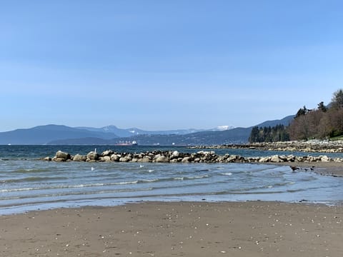 On the beach