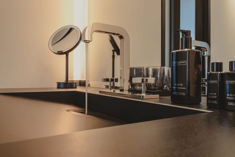 Free toiletries, hair dryer, bathrobes, slippers