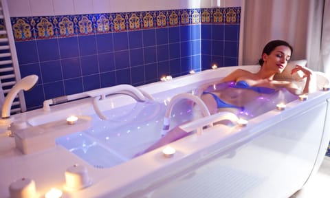 Sauna, Turkish bath, body treatments, hydrotherapy, aromatherapy