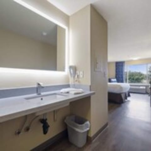 Single Queen Non-View Room Accessible | Bathroom | Combined shower/tub, free toiletries, hair dryer, towels