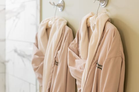 Room, Fireplace (Grace Suite) | Bathroom | Eco-friendly toiletries, hair dryer, bathrobes, towels