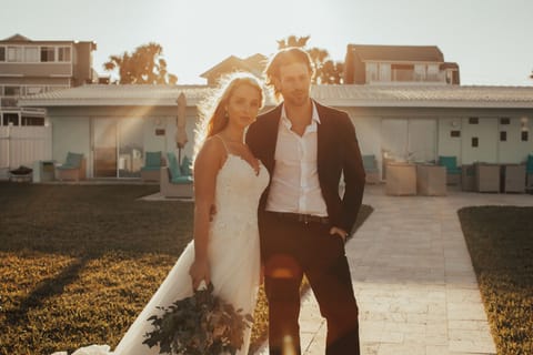 Outdoor wedding area