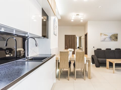 Apartment (Baltic Park Molo D206) | Private kitchenette | Fridge, microwave, stovetop, dishwasher