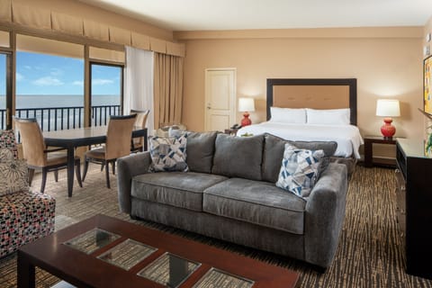 Suite, 1 King Bed, Ocean View | In-room safe, desk, iron/ironing board, free cribs/infant beds