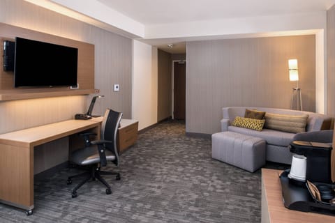 Suite, Multiple Beds, Smoking | Living area | 39-inch Smart TV with satellite channels, TV, Netflix