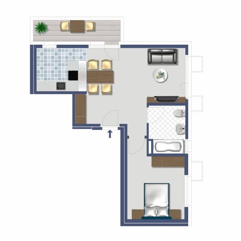 Comfort Apartment (1st floor) | Floor plan