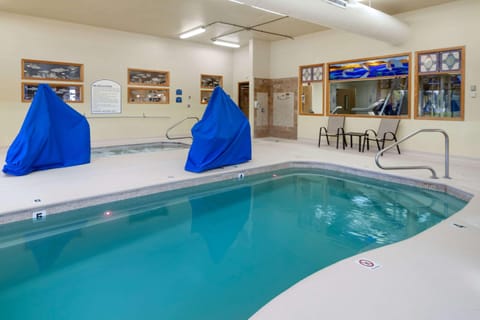 Indoor pool, open 6 AM to 11 PM, sun loungers