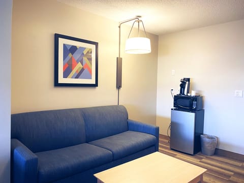 In-room safe, desk, iron/ironing board, free cribs/infant beds