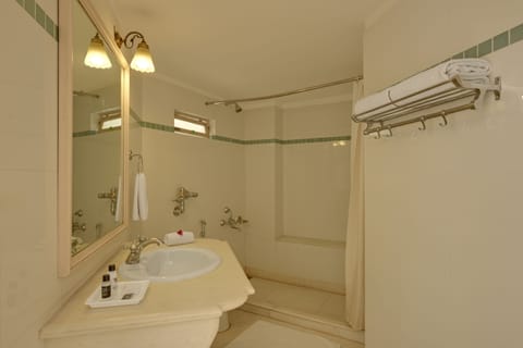 Deluxe Double Room | Bathroom | Shower, free toiletries, hair dryer, slippers