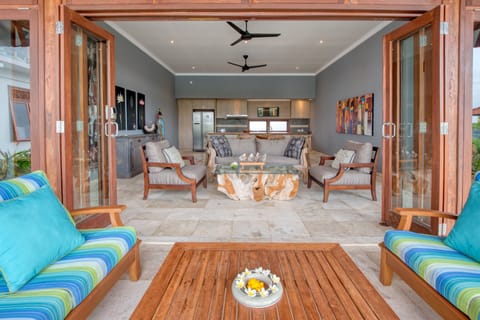 Lebah Villa II | Living area | 60-inch flat-screen TV with cable channels, LCD TV