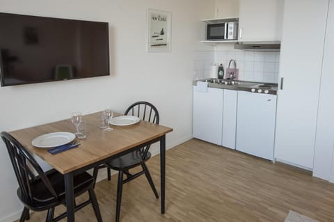 Family Studio (Large) | Private kitchen | Fridge, microwave, stovetop, coffee/tea maker