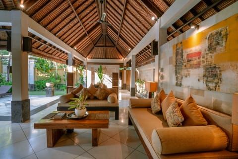 Villa, 1 Bedroom, Private Pool | Living area | 28-inch LCD TV with cable channels, TV, DVD player