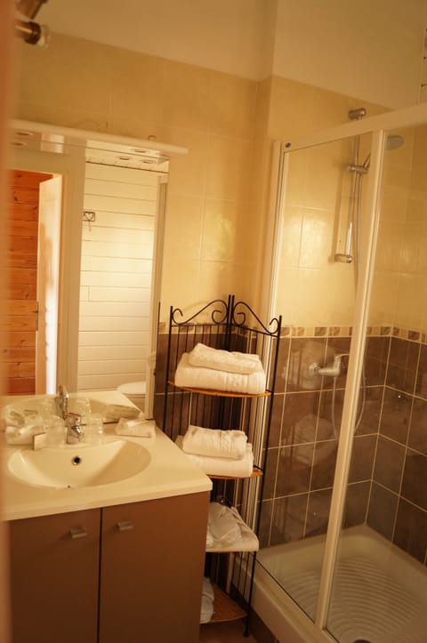 Family Quadruple Room, Terrace, Poolside | Bathroom | Free toiletries, hair dryer, towels, soap