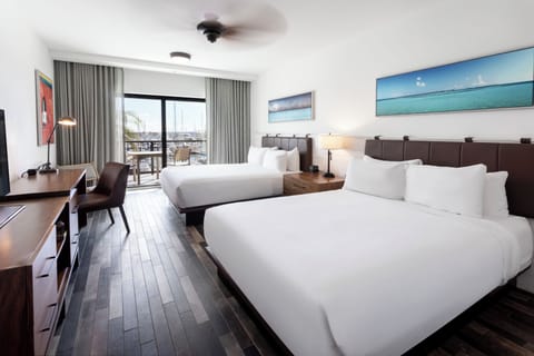 Room, 2 Queen Beds (Stock Island) | Premium bedding, pillowtop beds, in-room safe, individually decorated